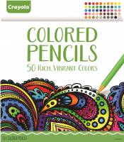 Crayola Adult Colouring Pencils - 50 Coloured Pencils in 50 Colours