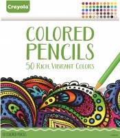 Crayola Adult Colouring Pencils - 50 Coloured Pencils in 50 Colours