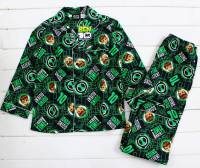 Boy's Flannelette Pyjamas (100% Cotton) - Green Ben Ten Pyjamas - Size 4 - Green - Limited Stock