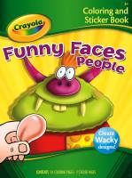 Crayola Colouring & Sticker Books - Funny Faces - People - Limited Stock Available