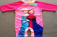 Girl's Swimmers - Disney Frozen (Elsa and Anna) Rashsuit - Size 4 - Pink - Limited Stock