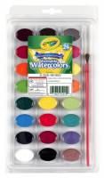 Crayola Paint - Washable Watercolours and Brush - 24 Colours - Limited Stock 4 Available
