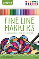 Crayola Adult Colouring Markers - Fine Line Markers  - Contemporary Colours - 12 pack