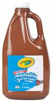 Crayola Washable Poster Paint - Brown (2 Litre Bottle)
