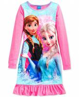 Girl's Spring/Autumn Pyjamas - Disney Frozen Nightie (Sleep Dress) - Size 8 - Pink - Limited Stock