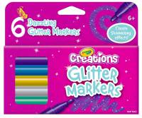 Crayola Creations - Glitter Markers - 6 pack