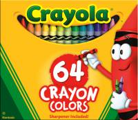 Crayola Regular Sized Crayons - 64 Crayon Pack in 64 Colours