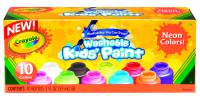 Crayola Washable Kid's Paints - 10 Neon Colours