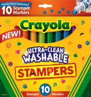Crayola Ultra-Clean Washable Stamper Markers - 10 pack - Limited Stock Available