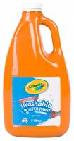 Crayola Washable Poster Paint - Orange (2 Litre Bottle)