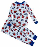 Boy's 100% Cotton Spring/Autumn Pyjamas - Spiderman Pyjamas - Size 2 - White - Limited Stock