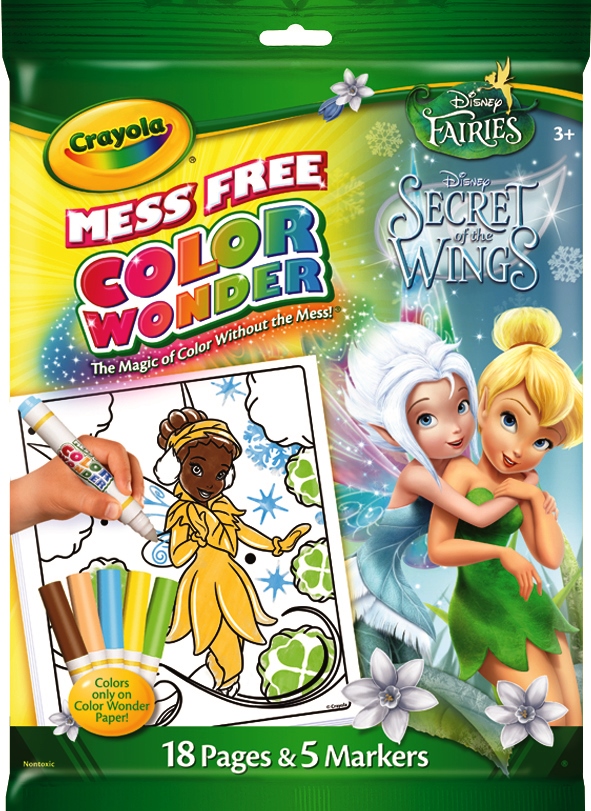Crayola Color Wonder mess free, Toys, Crayola Color Wonder Disney Fairies  New Mess Free Coloring Book Wonder Markers