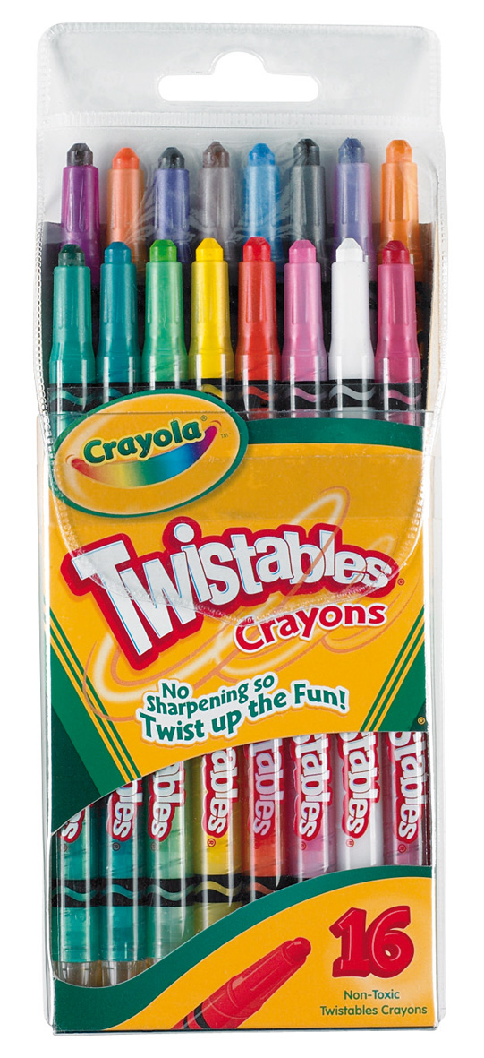 Crayola Twistables Crayon Deskpack - 32 Twistable Crayons in 8 Colours -  New