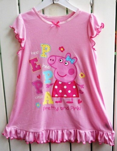 pink peppa pig nightie size5 Girl s Summer Pyjamas Peppa Pig