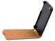 Apple iPhone SE/ iPhone 5 / iPod Touch - Slim Genuine Leather Flip Case - Pink