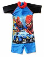 Boy's Swimmers - Spiderman Rashsuit - Size 6 - Blue/Black - Limited Stock