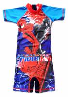 Boy's Swimmers - Spiderman Rashsuit - Size 8 - Blue - Limited Stock