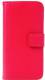 Apple iPhone SE/ iPhone 5 / iPod Touch - Slim Genuine Leather Wallet Case - Red