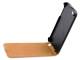 Apple iPhone SE/ iPhone 5 / iPod Touch - Slim Genuine Leather Flip Case - White