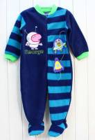Boy's Winter Pyjamas - George Pig Polar Fleece Onesie (George Pig Sleepsuit) - Size 5 - Blue - Limited Stock