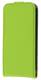 Apple iPhone SE/ iPhone 5 / iPod Touch - Slim Genuine Leather Flip Case - Green