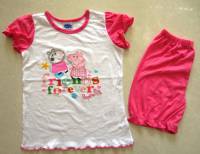 Girl's 100% Cotton Summer Pyjamas - Peppa Pig Friends Forever Pyjamas - Size 5 - Pink - Limited Stock