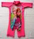 Girl's Swimmers - Disney Frozen (Elsa and Anna) Rashsuit - Size 10 - Pink - Limited Stock