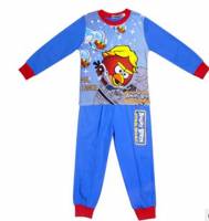 Boy's 100% Cotton Spring/Autumn Pyjamas - Blue Angry Birds Star Wars Pyjamas - Size 8 - Blue/Red - Limited Stock