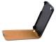Apple iPhone SE/ iPhone 5 / iPod Touch - Slim Genuine Leather Flip Case - Light Blue