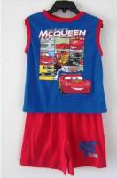 Boy's Summer Pyjamas - Disney-Pixar Cars (Lightning McQueen) Pyjamas - Size 3 - Blue/Red - Limited Stock