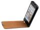 Apple iPhone SE/ iPhone 5 / iPod Touch - Slim Genuine Leather Flip Case - Light Blue