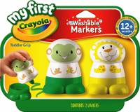 Crayola My First Markers - Palm Grip Markers - Yellow and Green