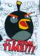 Boy's 100% Cotton Spring/Autumn Pyjamas - Grey Angry Bird Pyjamas - Black Bird (Bomb) Pyjamas - Size 4 - Grey - Limited Stock