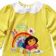 Girl's Spring/Autumn Pyjamas - Dora Rainbow Magic Knit Pyjamas (Dora the Explorer Pyjamas) - Size 2 - Yellow/Pink - Limited Stock
