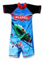 Boy's Swimmers - Disney Planes (Dusty and Ripslinger) Rashsuit - Size 4 - Blue/Black - Limited Stock