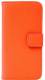 Apple iPhone SE/ iPhone 5 / iPod Touch - Slim Genuine Leather Wallet Case - Orange