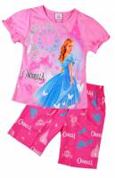 Girl's 100% Cotton Summer Pyjamas - Disney Princess - Cinderalla Pyjamas - Size 4 - Pink - Limited Stock