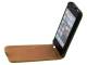 Apple iPhone SE/ iPhone 5 / iPod Touch - Slim Genuine Leather Flip Case - Green