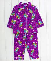 Girl's Flannelette Pyjamas (100% Cotton) - Smurfette Pyjamas - Size 5 - Purple - Sold Out