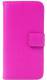 Apple iPhone SE/ iPhone 5 / iPod Touch - Slim Genuine Leather Wallet Case - Pink