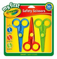 Crayola My First Scissors - 3 Crayola Safety Scissors Pack (3 different cutting patterns)