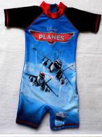 Boy's Swimmers - Disney Planes Rashsuit - Size 8 - Blue/Black - Limited Stock