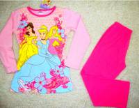 Girl's 100% Cotton Spring/Autumn Pyjamas - Disney Princess Pyjamas - Size 6 - Pink - Limited Stock