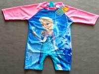 Girl's Swimmers - Disney Frozen (Queen Elsa) Rashsuit - Size 6 - Blue/Pink - Limited Stock