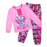 Girl's 100% Cotton Spring/Autumn Pyjamas - Disney Frozen Pyjamas - Olaf Pyjamas - Size 3 - Pink - Limited Stock