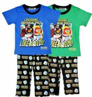 Boy's 100% Cotton Spring/Autumn Pyjamas - Angry Birds Star Wars Pyjamas - Size 6 - Blue/Black - Sold Out