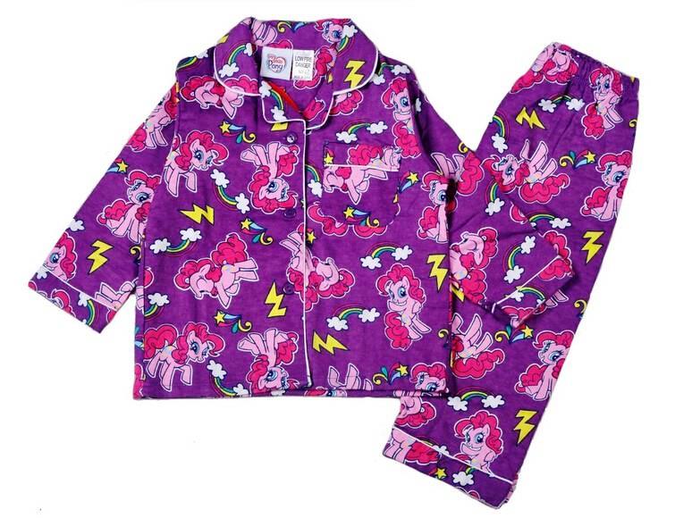 purple my little pony flannelette pjs size5 Girl s Flannelette