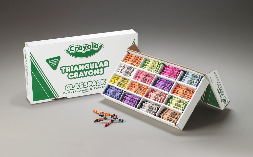Crayola Triangular Classpack 256pc (case of 9)